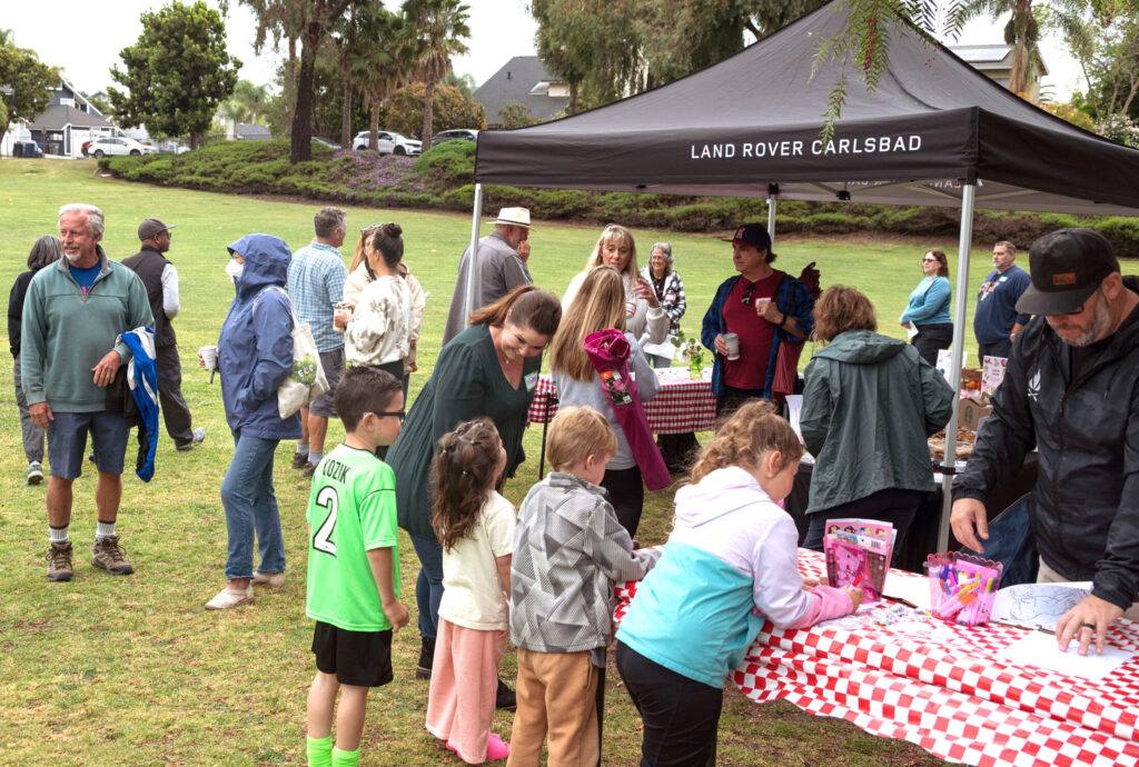 Kids table and crews for JRCF Meet 'N' Greet